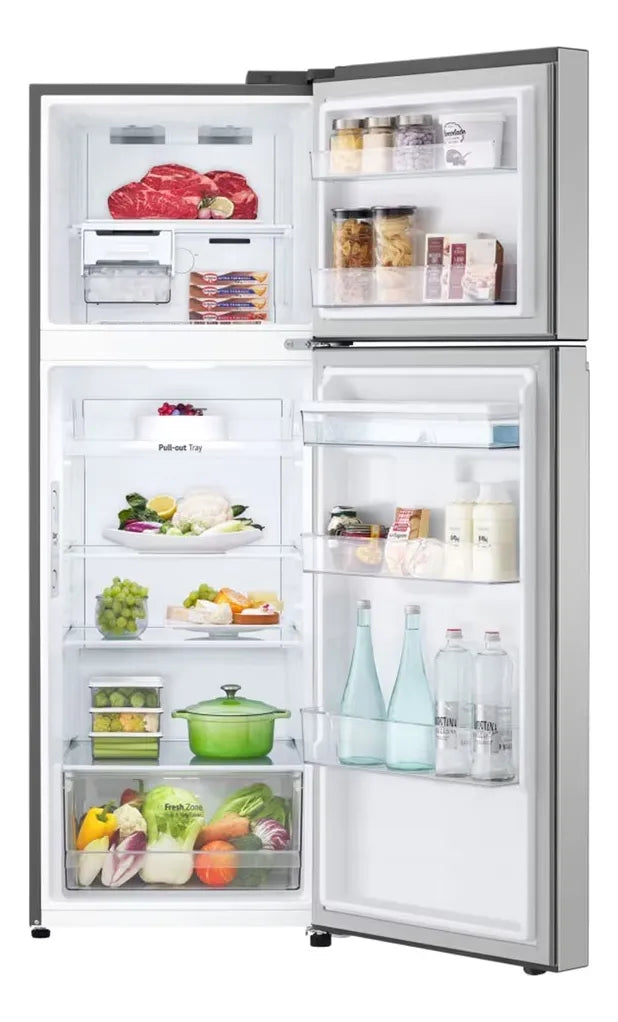 Nevera Lg Top Freezer Doorcooling Thinq 314 Lt Plateada Plateado