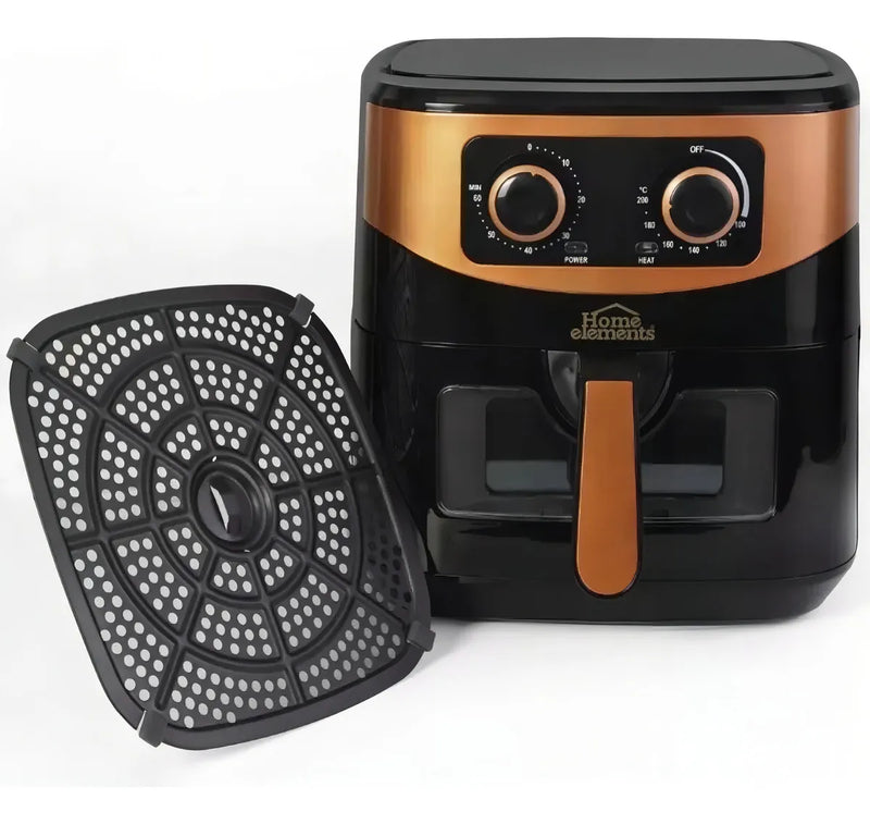 Air Fryer Home Elements 7 Litros Color Negro