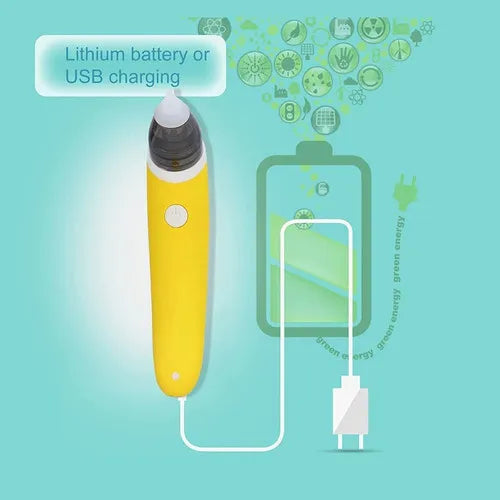 Aspirador Nasal Eléctrico Saca Moco Bebe Aspirador Nasal Niñ Amarillo