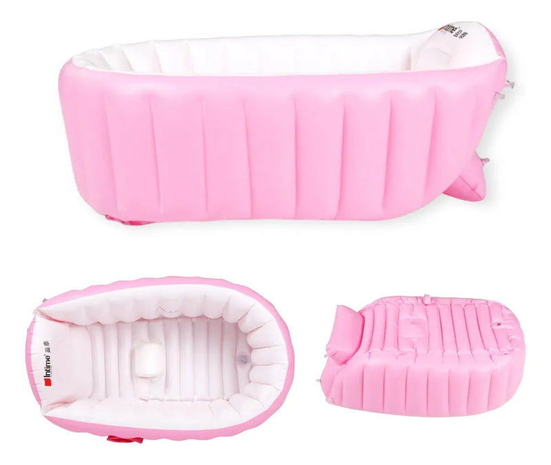 Tina Piscina Inflable Bebes Soporte Espaldar Antideslizante Diseño