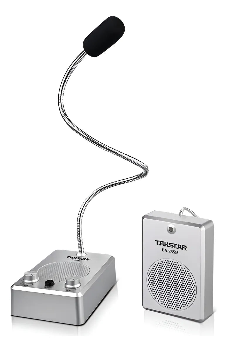Microfono Sistema De Respuesta Da235m Takstar Intercomunicad Color Gris