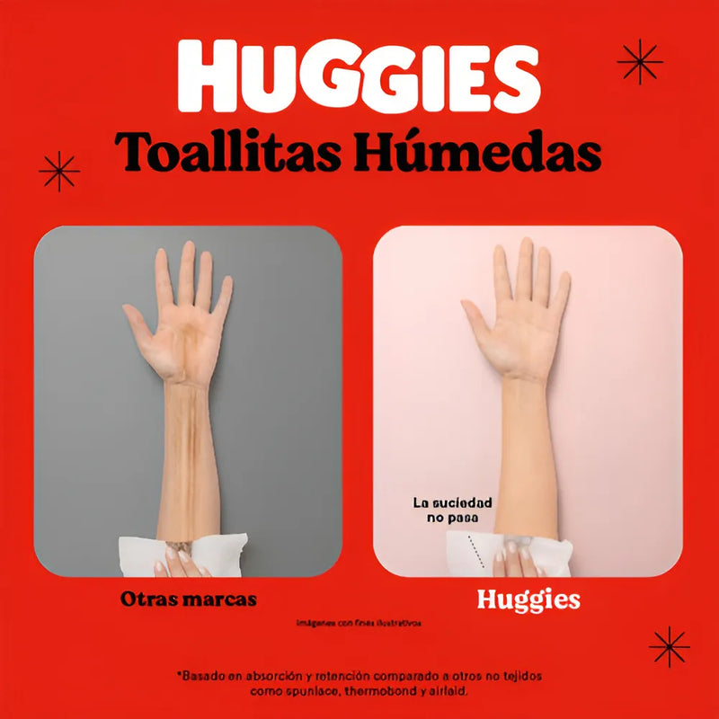 Toallitas Húmedas Huggies Limpieza Efectiva - 48 Un