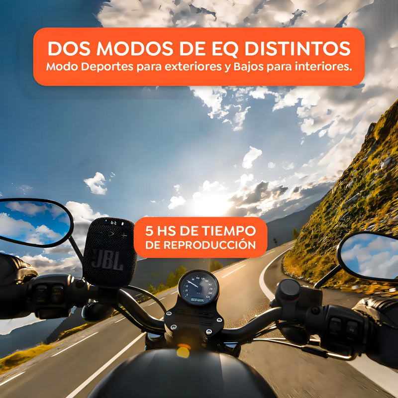 Parlante Jbl Wind 3 Bici Moto Bluetooth Micro Sd Y Radio Fm Voltaje Color Negro