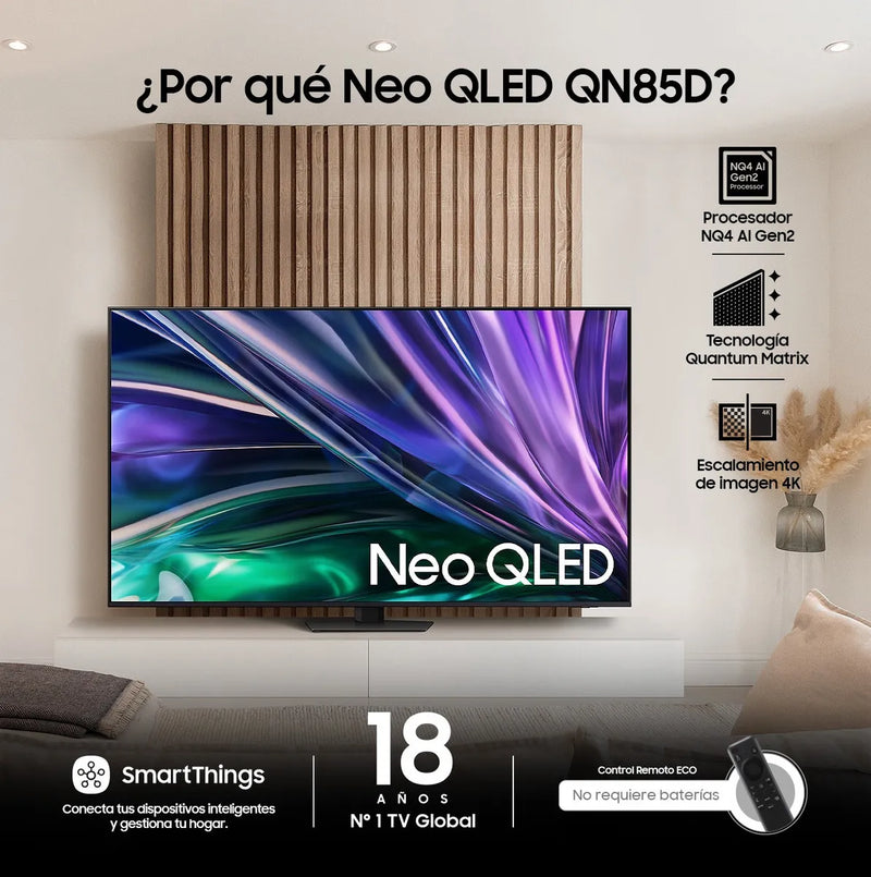 Televisor Samsung Smart 85 Neo Qled 4k Qn85d