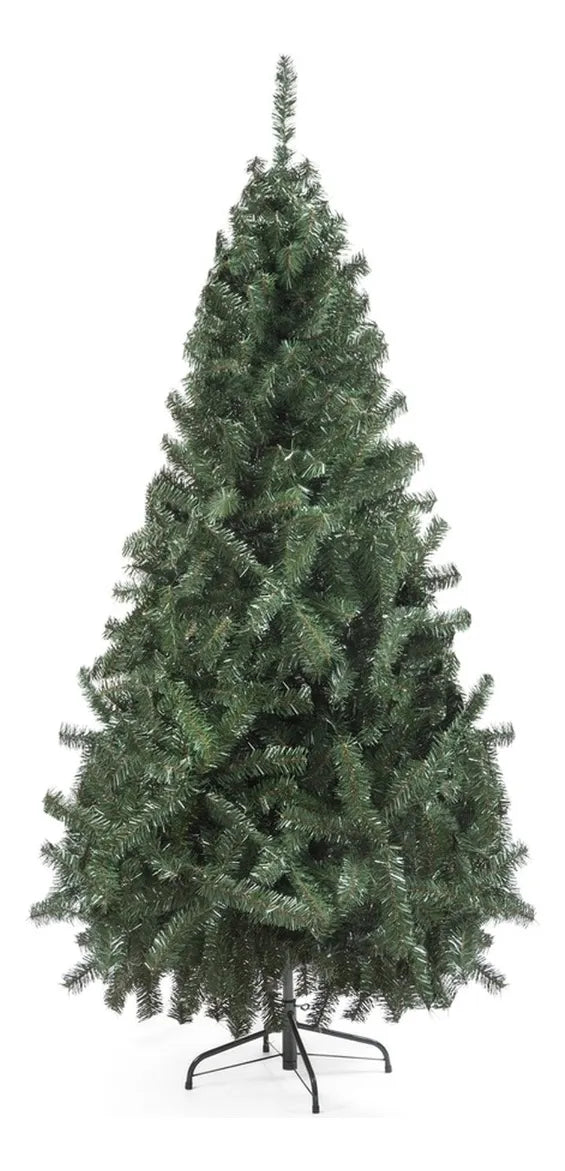 Árbol Navideño Montañes 1.50m Para Guirnalda Luces Bolas Verde