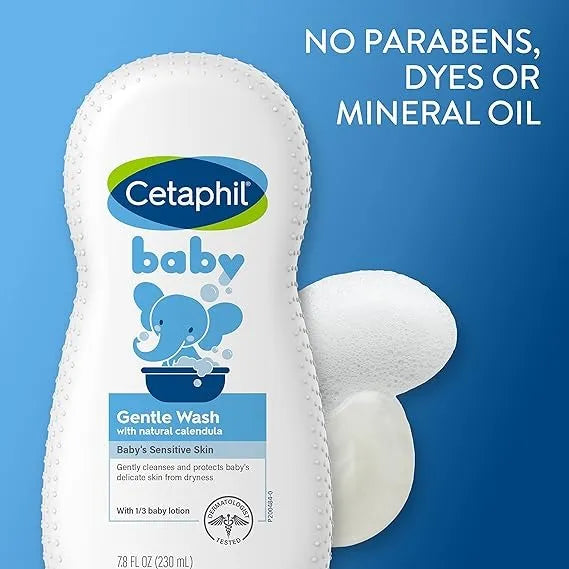 Cetaphil Baby Wash & Shampoo Calendula 2 En 1 Piel Y Cabello