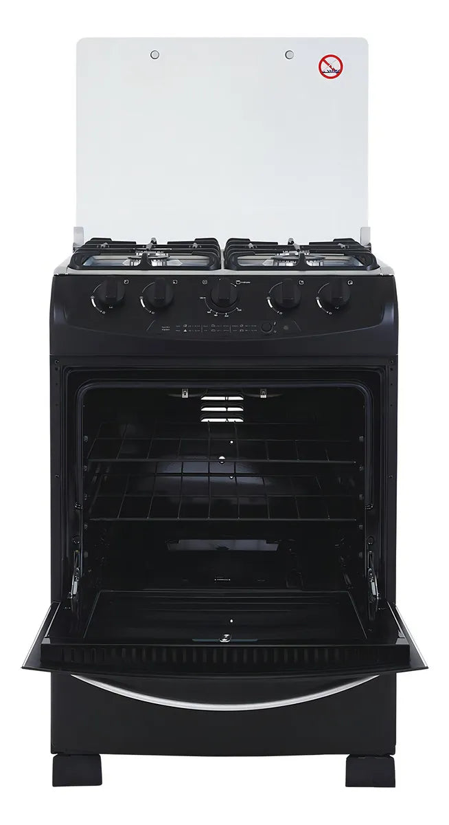 Estufa Orégano Haceb 60 Cms Gas Propano Negra Color Negro