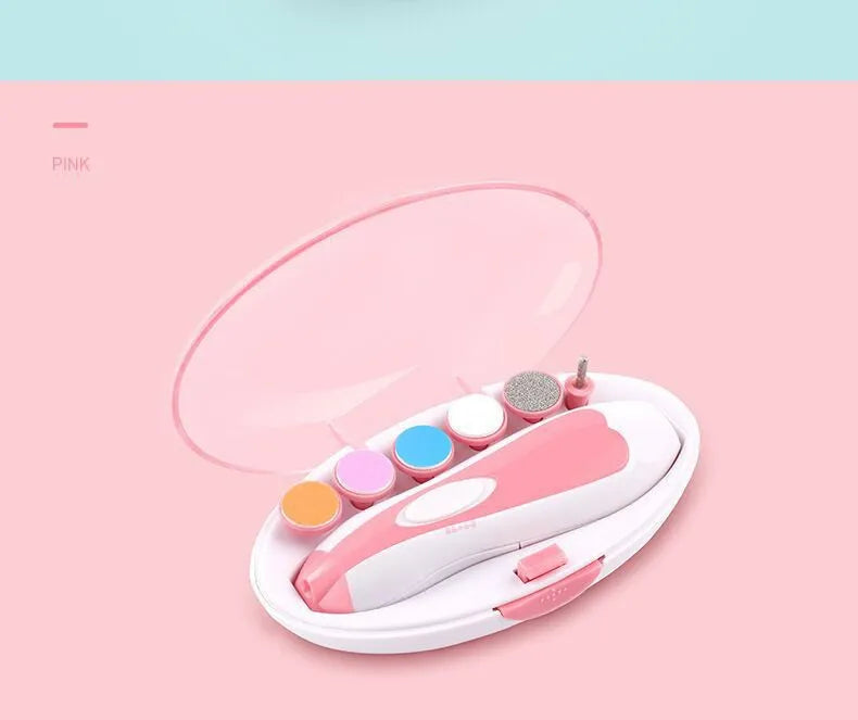 Lima Electrica Corta Uñas Bebe - Unidad Color Rosado