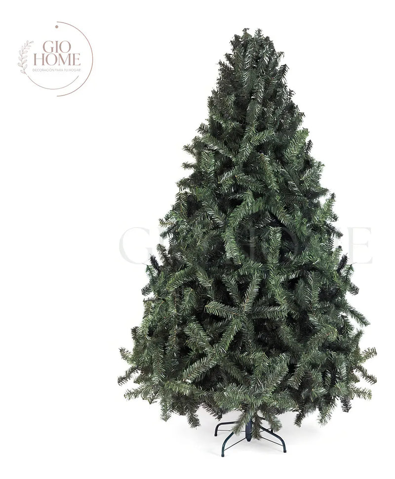 Arbol De Navidad Arizona 1.80m 736 Puntas Gio Home Pino Navideño Look Natural Base Metalica Artificial Para Decoracion Con Bolas Adornos Extension Cintas Bombillos Botas Campanas Luces Estrella Noel