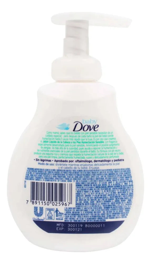 Jabón Dove Baby Líquido Sensible 200ml