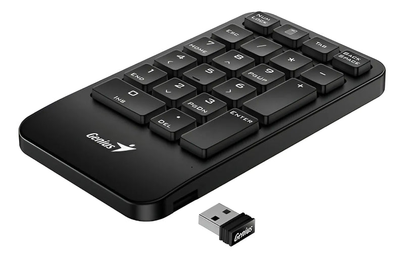Teclado Numerico Inalambrico Para Pc O Notebook Genius 1000 Teclado Negro Idioma Español Latinoamérica
