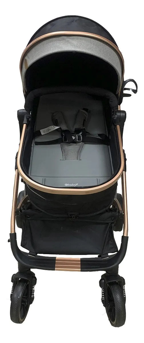 Coche Moisés Para Bebe Lujo 0 A 4 Años Ultra Liviano Color Azul - Negro Chasis 7622201720063