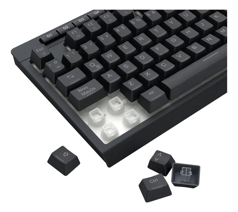 Kit Teclado/ Mouse/ Diadema/ Mousepad Redragon S147 Negro