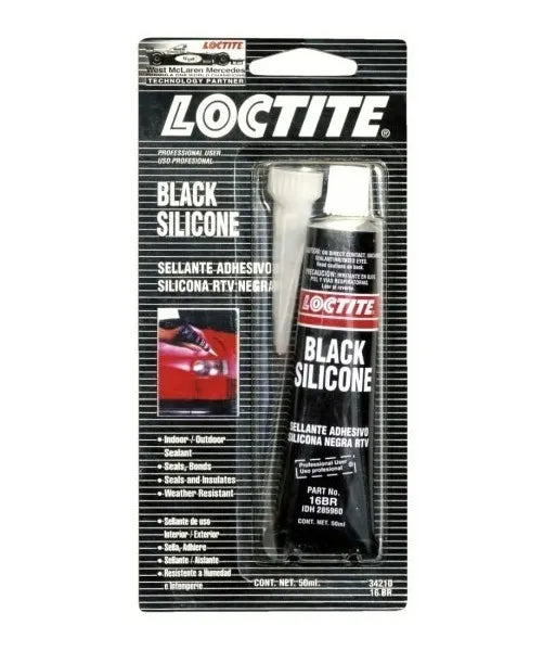 Silicona Negra Automotriz Liquida 50 Ml Altas Temperaturas Negro