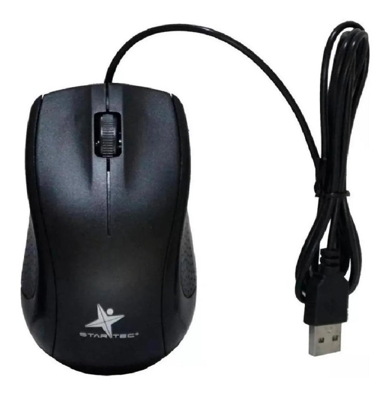 Combo Star Tec Mouse + Teclado St-cb-71 Usb Color del mouse Negro Color del teclado Negro