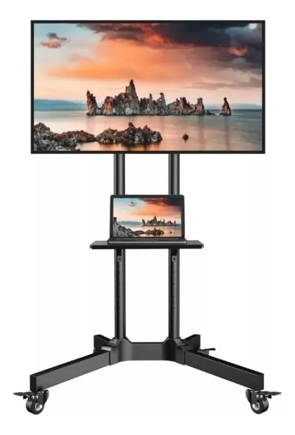Soporte Tv Móvil Ruedas, 32'' A 70'' / Max 50kg, Jd Spr-6402 Color Negro