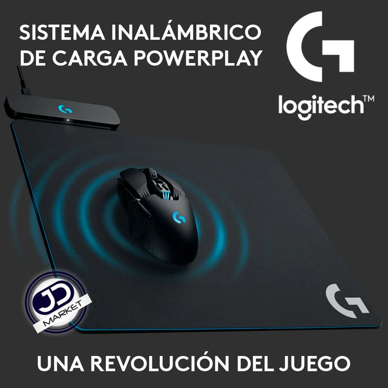 Pad Mouse Logitech Powerplay / Sistema De Carga Inalámbrica Black