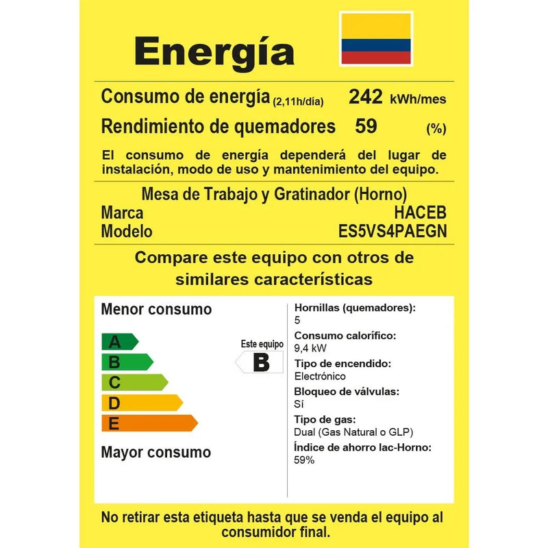 Estufa Romero Vidrio Haceb 50 Cms Gas Natural Negra Color Negro 120