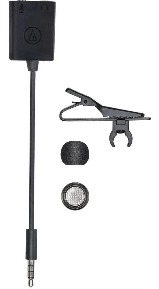 Micrófono Lavalier De Condensador Audio-technica Atr3350xis Color Negro