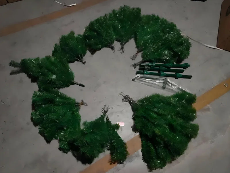 Árbol De Navidad Rama Por Rama De 240cm De 1238 Puntastupid0 Color Verde
