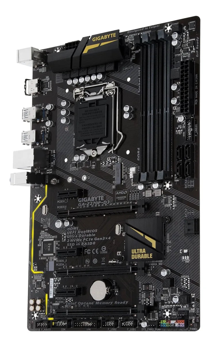 Mother Board Gigabyte Ga-z270p-d3 Lga1151, Intel Z270 Ddr4 Negro