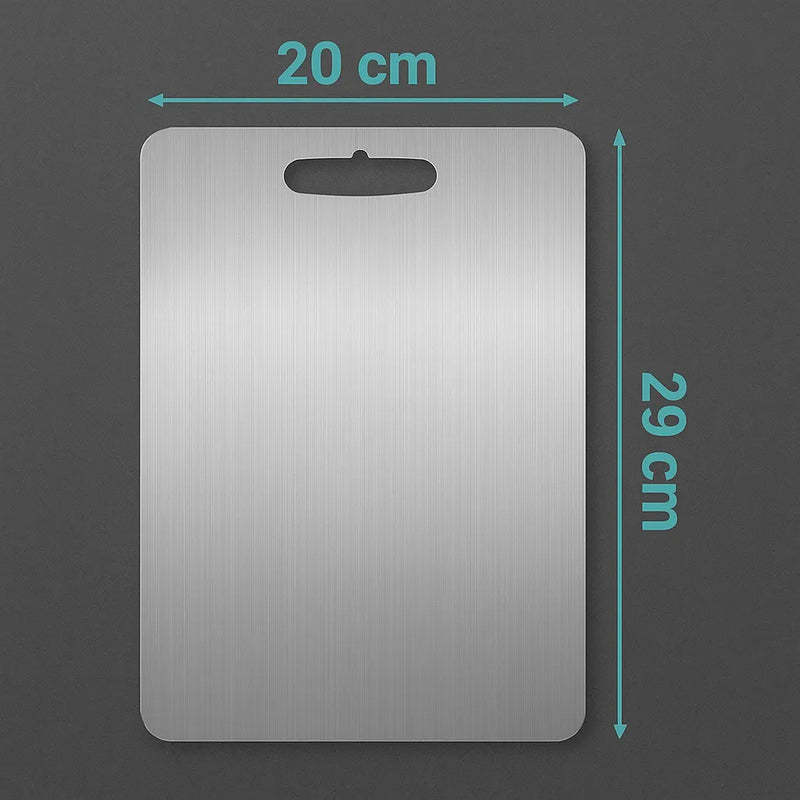 Tabla Para Picar Alimentos Acero Inoxidable Antibacterial Tabla Picar Gris