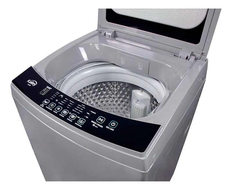 Lavadora Digital Kalley K-ld12ge Carga Superior 12 Kg Gris