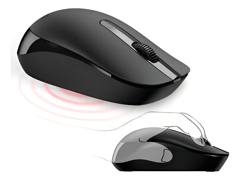 Combo Teclado Mouse Genius Km-8200 Inalambrico Español Pc Color Del Teclado Negro Color Del Mouse Negro
