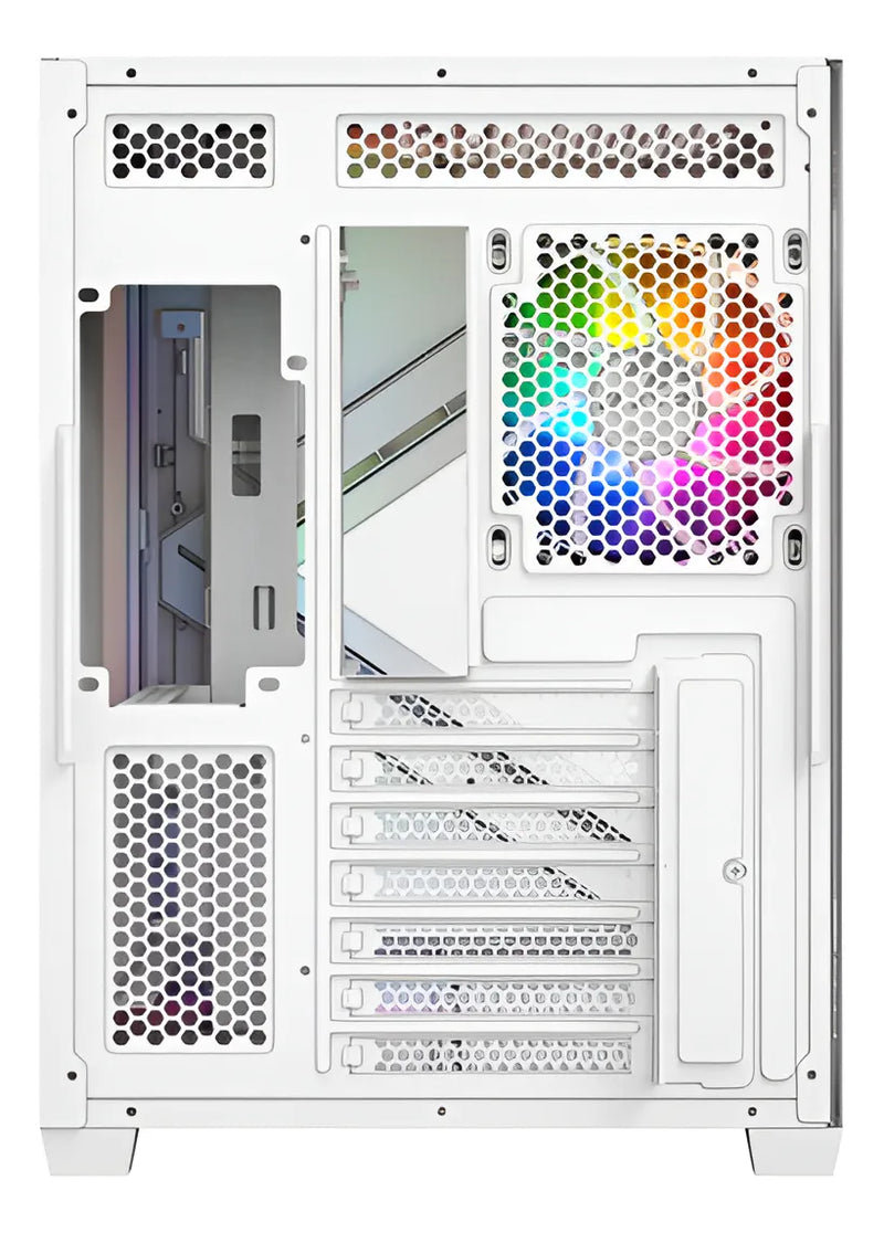 Chasis Gamer Xyz Qubex White | Argb | Atx | 4 Fans | Type C