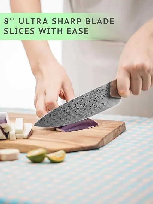 Cuchillo De Cocina Geschickt Chef 1 Unidad Plateado