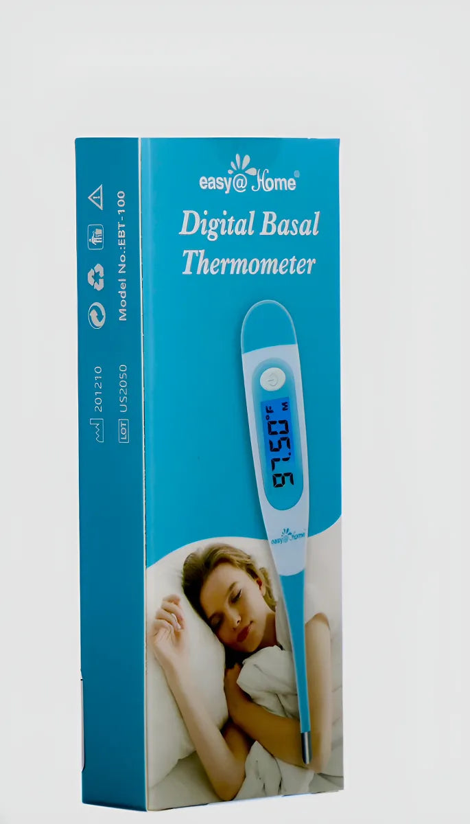 Termómetro Basal Digital EBT-100B con pantalla Azul