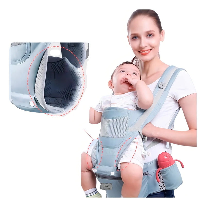 Cargador Canguro Para Bebe Niño Y Niña Jonebel Color Azul Oscuro Algodón Talla M