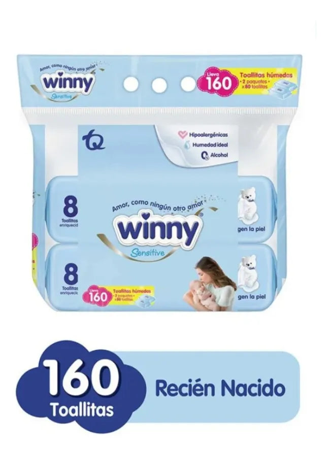Pañitos Winny Sensitive X640