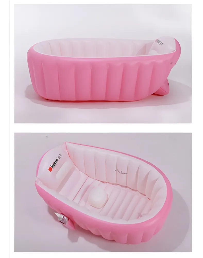 Tina Bañera Inflable Portátil Pink Color Rosa