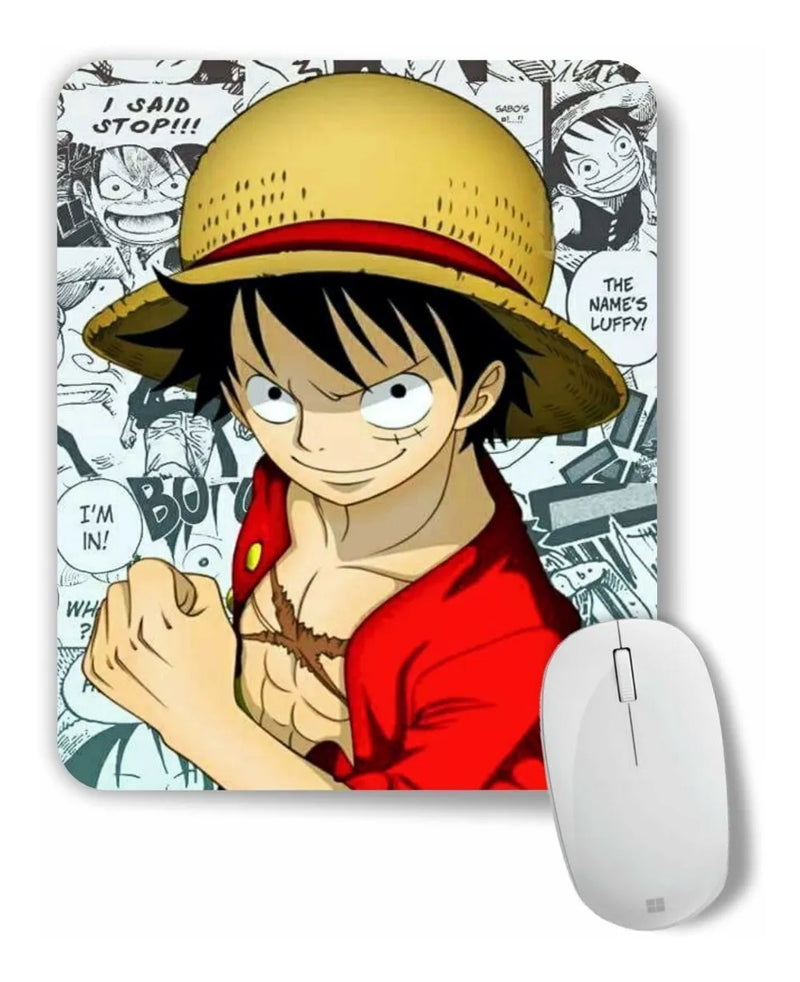 Pad Mouse One Piece Monkey D Luffy Anime Manga Negro