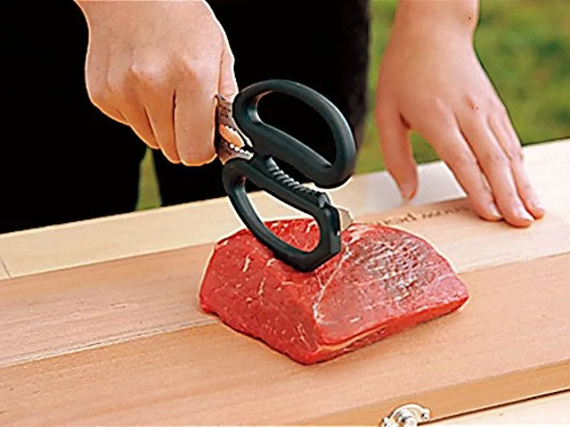 Snow Peak - Tijeras De Cocina, Color Negro