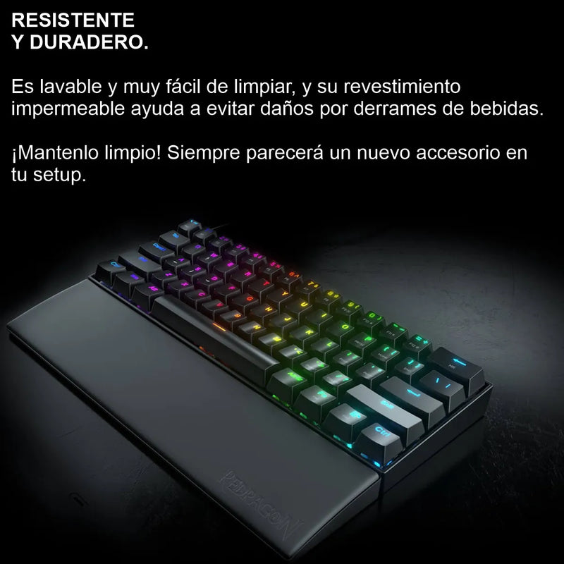 Reposamuñecas Meteor S, Redragon P035 / 60% 28.9x7.3x2cm Negro
