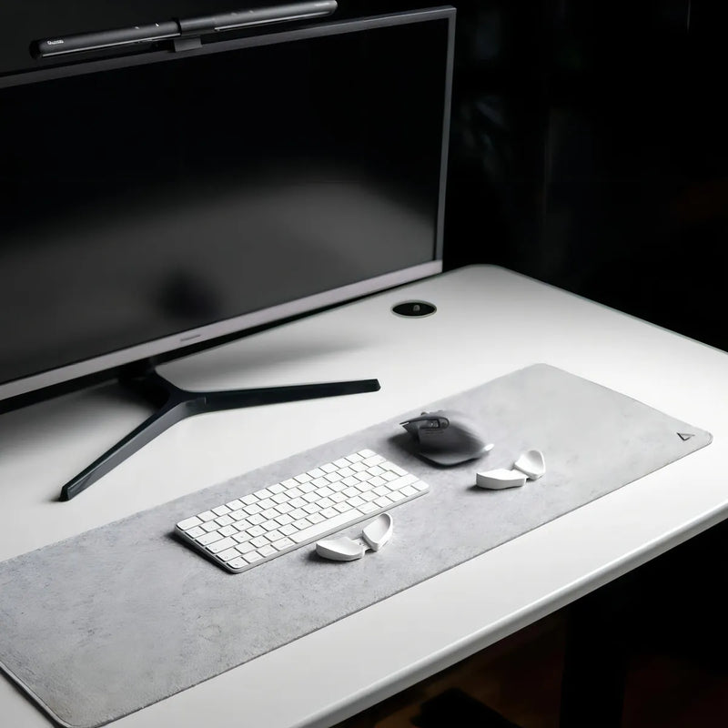 Desk Pad, Pad Mouse, Alfombrilla Carpio, Medium (30x90 Cm) Color Gris claro
