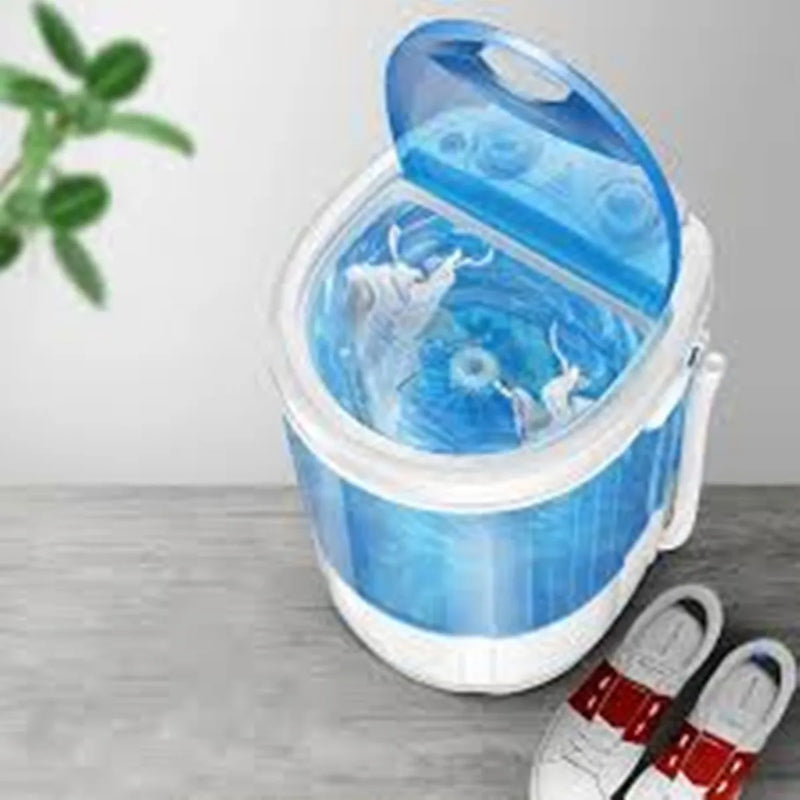 Mini Lavadora Portátil, Semiautomática Ropa Pequeña, Tennis Azul Claro