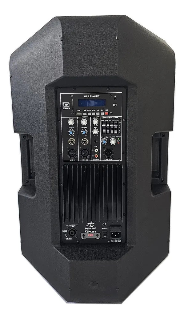 Parlante Profesional 15pulgadas +base American Sound Aspa158 Negro