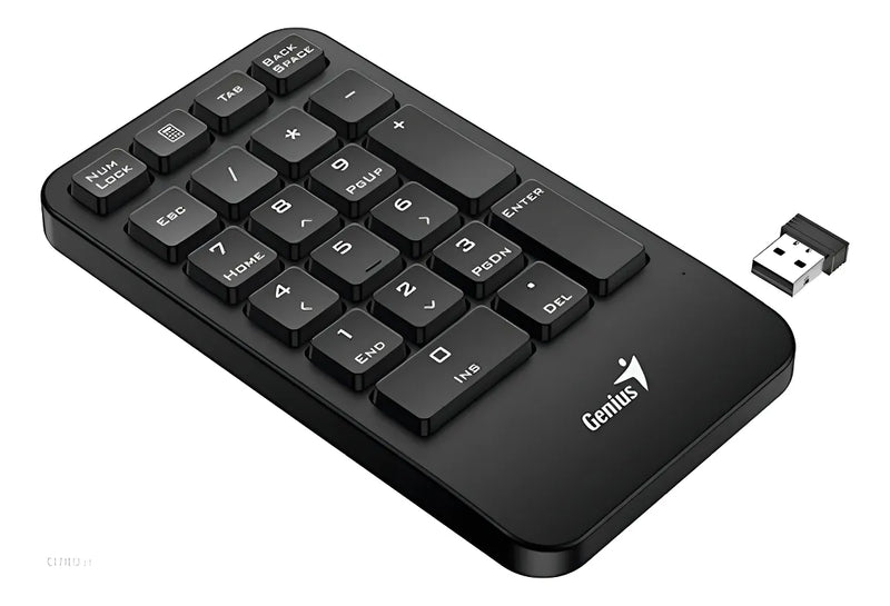 Teclado Numerico Inalambrico Para Pc O Notebook Genius 1000 Teclado Negro Idioma Español Latinoamérica