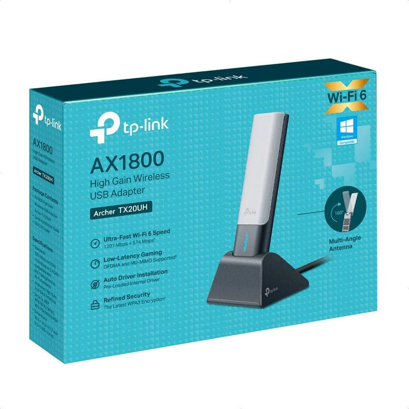 Tp Link Archer Tx20uh, Adaptador Usb Wifi 6 Ax1800 High Gain