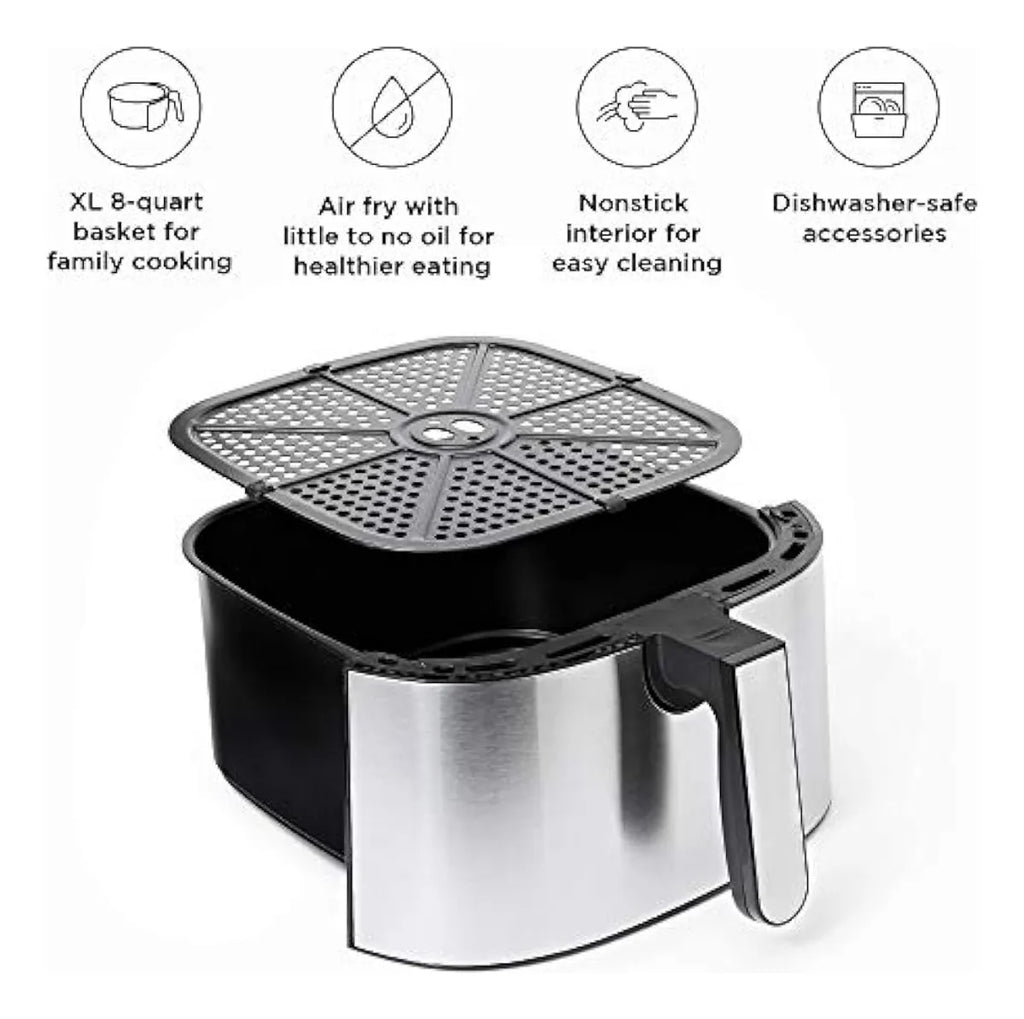 Freidora De Aire Chefman Turbofry, Capacidad Xl De 8 Cuartos Digital - 8 Quart