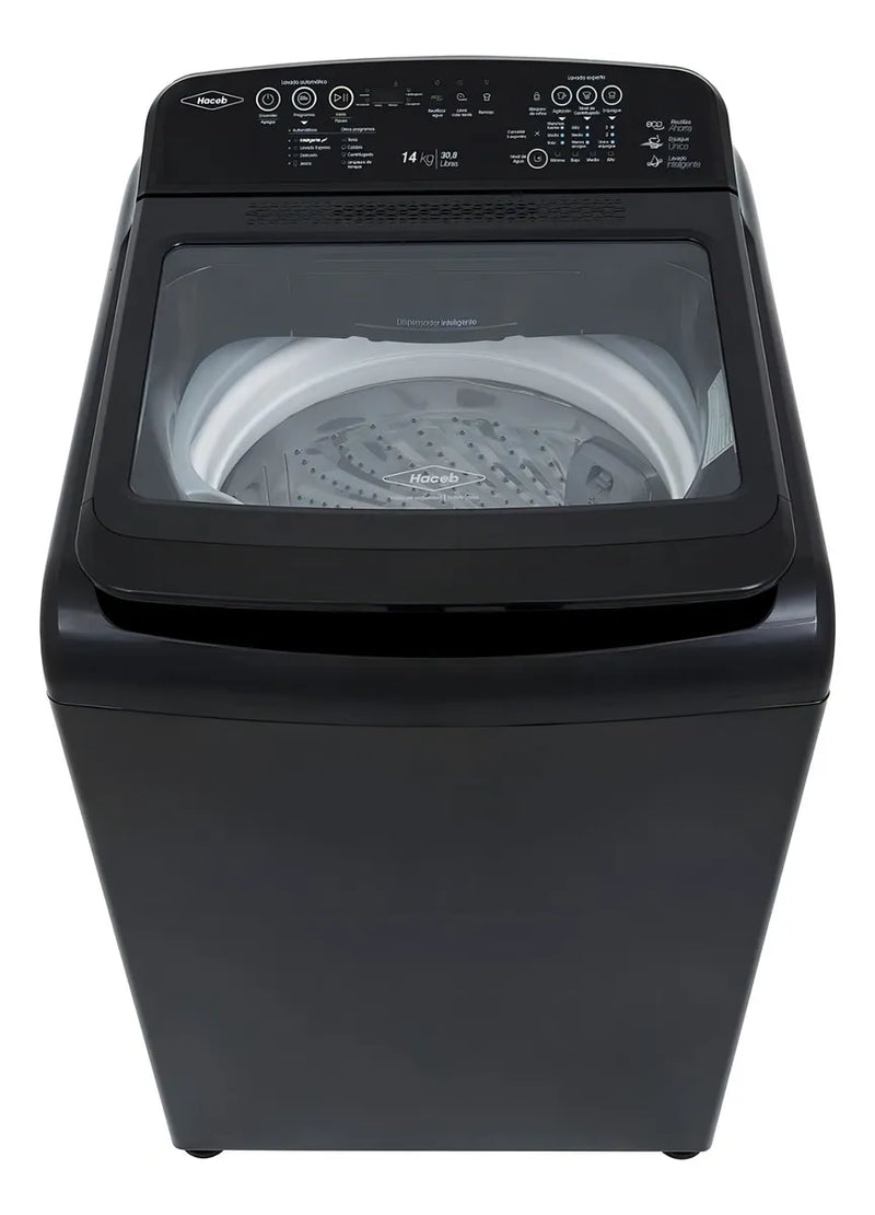 Lavadora Haceb Carga Superior 14 Kg Ivy Digital Negro