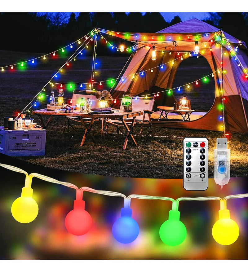 Luces Navideñas Control Remoto App 10m Rgb Secuencial Multicolor