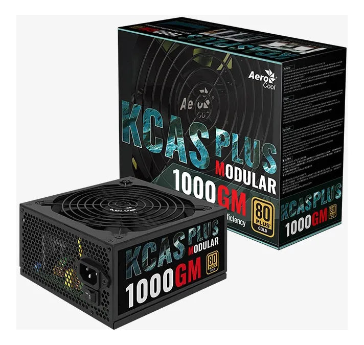 Fuente De Poder Aerocool Kcas Plus Gm 1000w 80 Plus Gold Negro