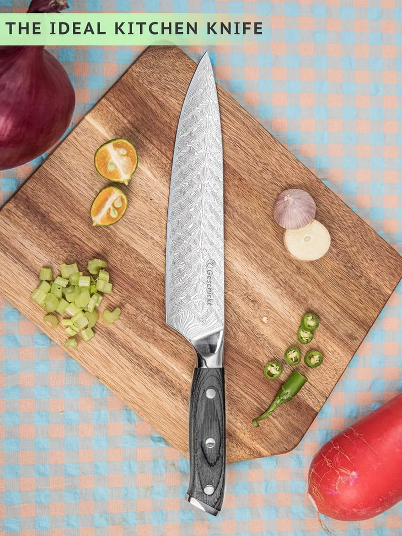 Cuchillo De Cocina Geschickt Chef 1 Unidad Plateado
