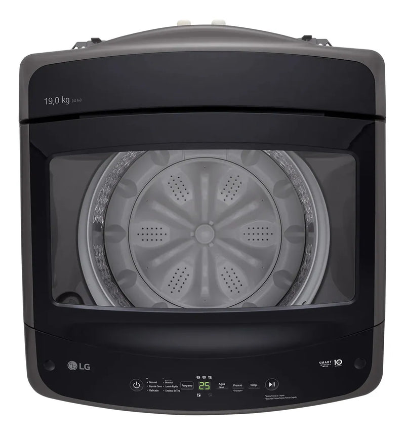 Lavadora LG Carga Superior Smart Motion 19kg Negro