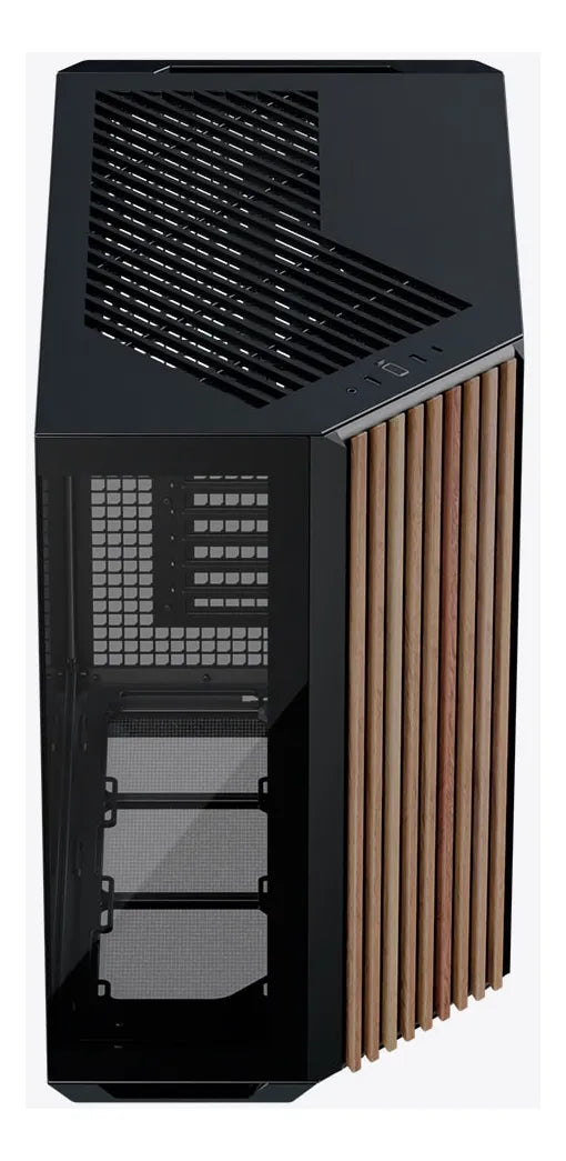 Gabinete Gamer Apnx V1 Negro Wood V1-w-bk-v1 Alta Gama