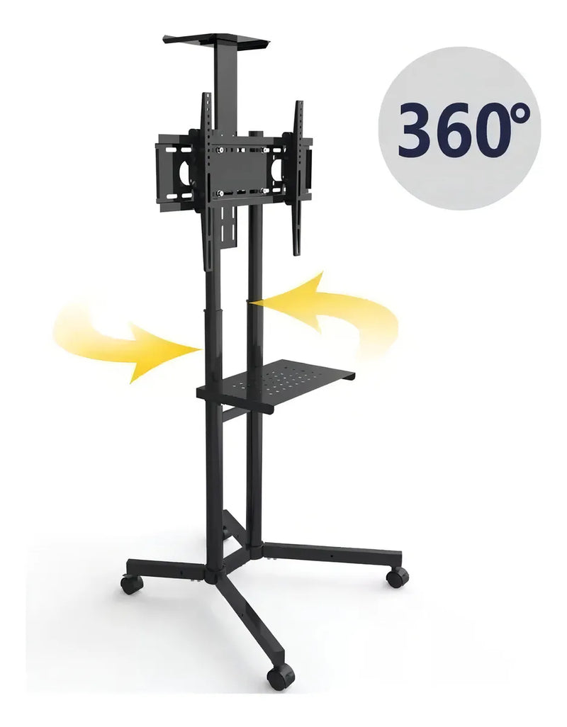 Soporte Tv Móvil Ruedas, 32'' A 70'' / Max 50kg, Jd Spr-6402 Color Negro